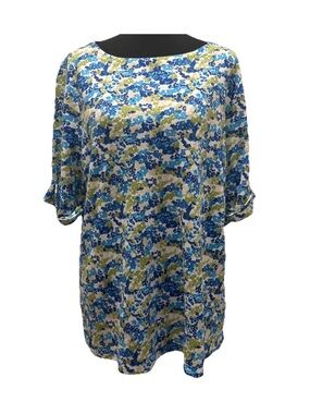 Style & Co. Women’s Short Sleeve Multicolor Top, Plus Size 3X, NWT